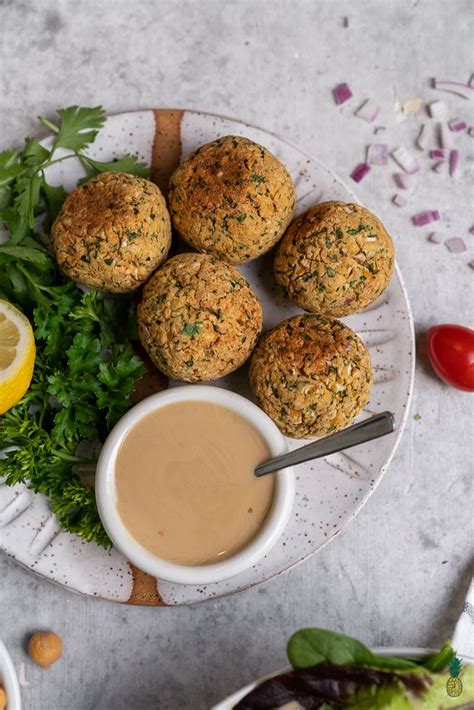 Homemade Baked Falafel Gluten Oil Free Sweet Simple Vegan