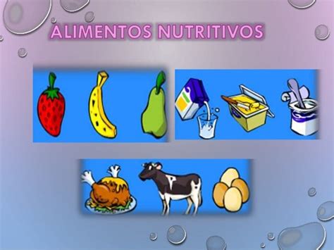 Alimentos Nutritivos Y No Nutritivos