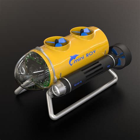 If you'd like to check out your pool or a lake without getting wet, this underwater rov looks like a great solution. underwater rov 3d model