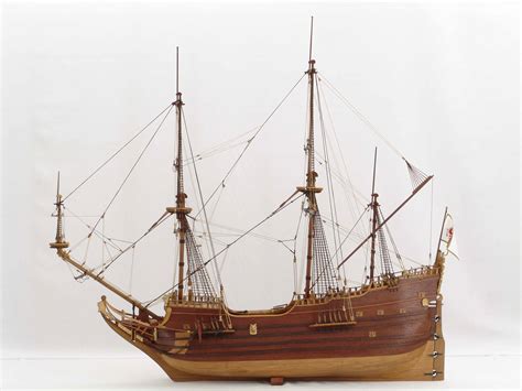 Ship Model Of A 17th Century Fluyt Tall Ship