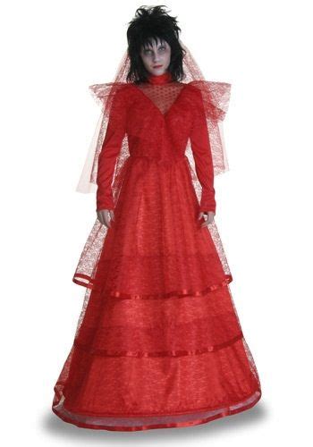 You can now have this extravagant and fun look thanks to these beetlejuice costumes. Lacy Red Gothic Gown Costume - Beetle Juice Lydia Costume ...