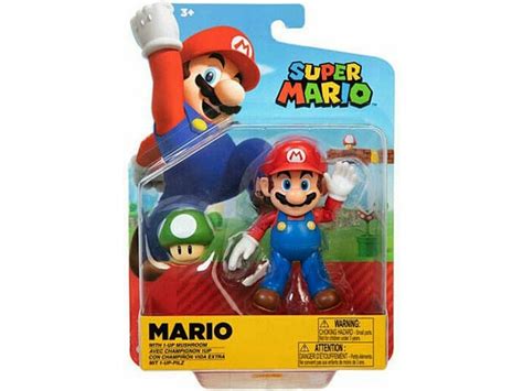 super mario world of nintendo super mario mario action figure [with 1up mushroom] toys from