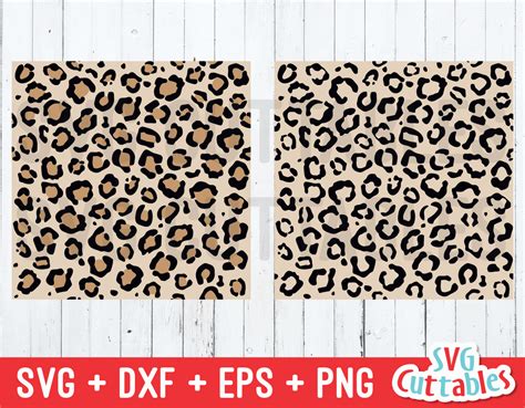 Leopard Print Seamless Patterns Svg Cut File Svgcuttablefiles