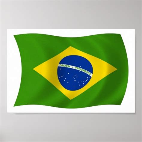 Brazil Flag Poster Print Zazzle