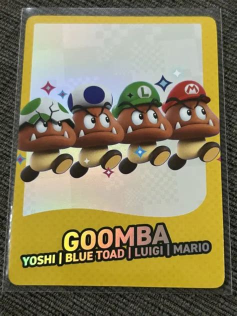 Super Mario Bros Wonder Exclusive Goomba Luigi Toad Promo Trading Card Holofoil 1000 Picclick