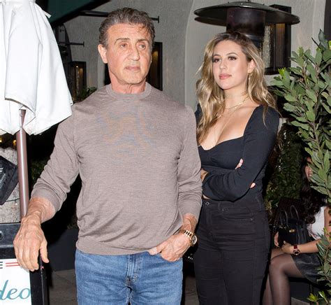Sylvester Stallone Wife Jennifer Flavin Have Dinner With