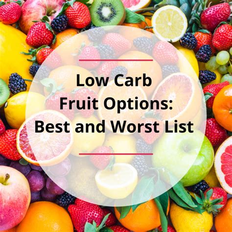 Low Carb Fruit Options Best And Worst List Dr Becky Fitness