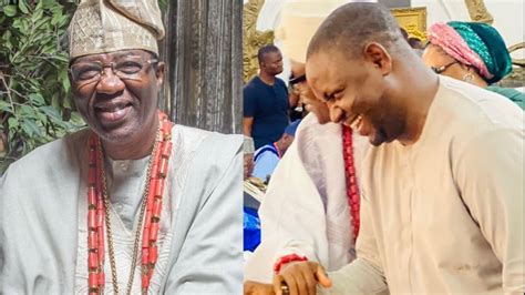 Gbenga Daniel Meet Alaafin Oyo First Son For The First Time At His