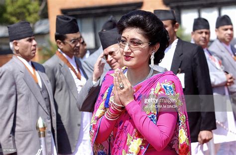 Nepals Crown Princess Himani Greets Officials At Tribhuvan Photo D