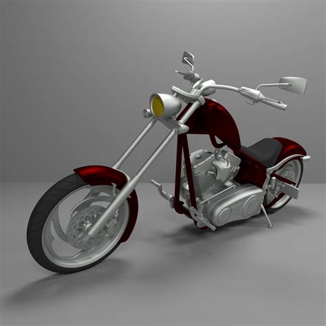 Free 3d File Big Dog K9 Chopper Motorcycle 3d Model For Print 🐕・3d