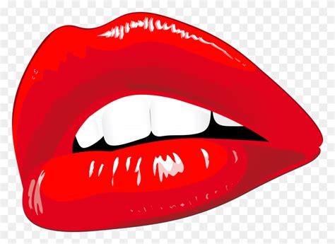 Kissing Vector Dark Red Lipstick Red Lips Art Mouth Lip Teeth Hd Png