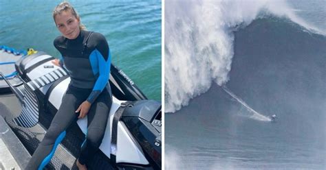 Surfer Breaks World Record For Largest Wave Ever Surfed By A Woman