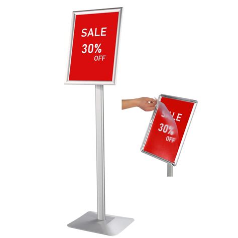 Buy Displaysworker Adjustable Heavy Duty Pedestal Sign Holder Floor