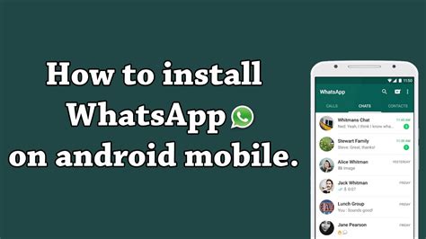 Why should i use whatsapp? How to Download and Install WhatsApp on Android Mobile ...