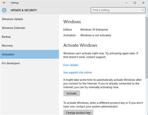 .10 enterprise activation key is the proper solution to activate up your windows 10 enterprise version to get a premium function which can only be obtained by baying windows 10. Windows 10 Enterprise: Activating Windows 10 (On-Campus ...