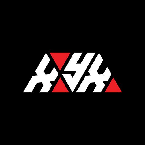 Xyx Triangle Letter Logo Design With Triangle Shape Xyx Triangle Logo