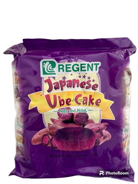 Regent Japanese Ube Cake 34g X 10 Pcs The Filipino Choice