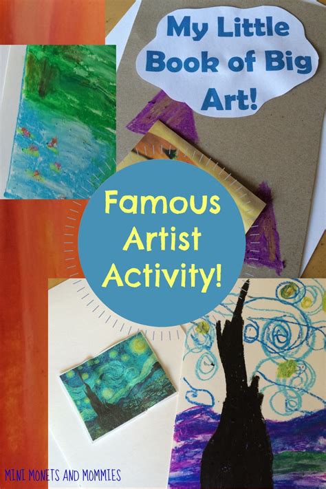 Mini Monets and Mommies: Art Viewing and Art Making: Kids' Book Craft