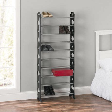 Choose from contactless same day delivery, drive up and more. 30 Pair Metal and Plastic Shoe Rack, Black | Walmart Canada