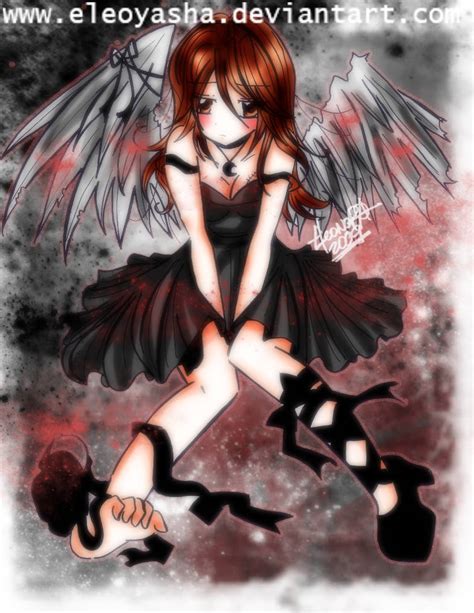 Sad Angel With Broken Wings By Eleoyasha On Deviantart