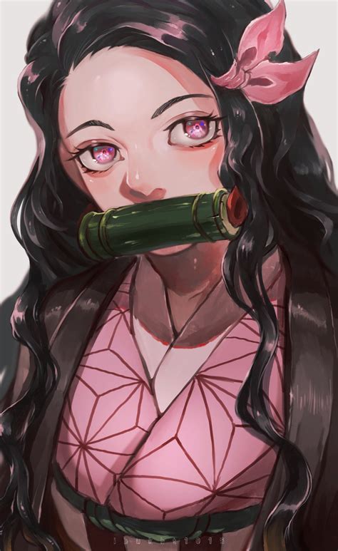 Experiment with deviantart's own digital drawing tools. Wallpaper : Kimetsu no Yaiba, anime girls, 2D, fan art, digital art, vertical, long hair, small ...