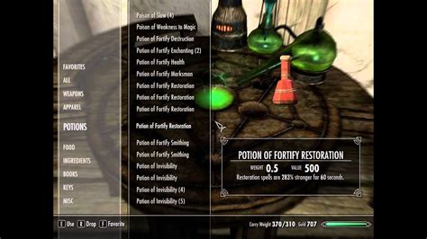 Skyrim Fortify Alchemy Potion Recipe Good Food Blog
