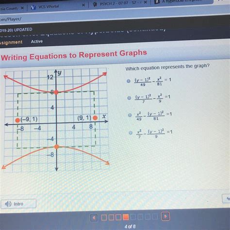 Which Equation Represents The Graph Brainly Com