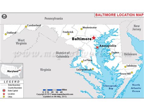 Buy Baltimore Location Map