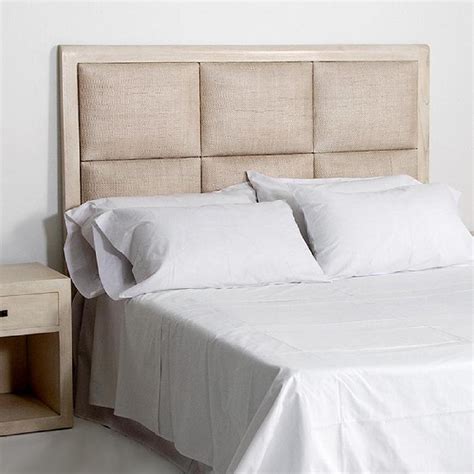 Tete de lit en bois ceruse. Thai Mobilier - Tête de lit bois massif clair et finition ...