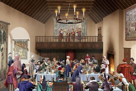 Medieval Banquet Bull Art Medieval Banquet History Infographic