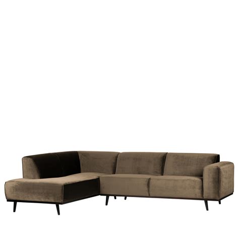 Le canapé d'angle fixe neo chiquito, velours côtelé. Canapé d'angle gauche velours Statement - Drawer