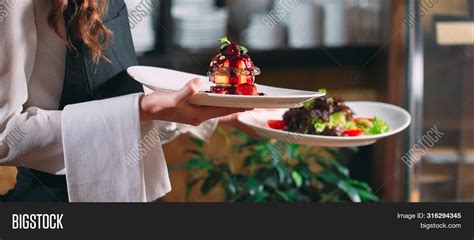 Waiter Serving Motion Image And Photo Free Trial Bigstock