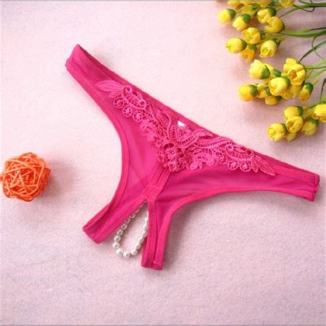 Underwear Open Crotch Sexy Crotchless G String Panties Lace Night