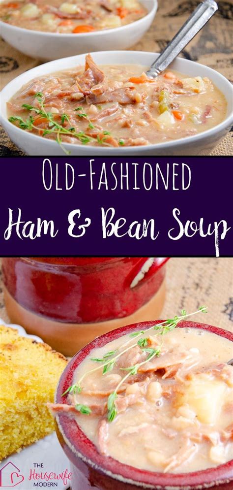 Old Fashioned Ham And Bean Soup Recipe Ham Hock Soup Ham And Bean