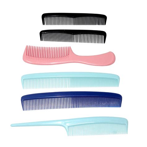 Conair Classic Sustainable Plastic Styling Comb Variety Pack Colors