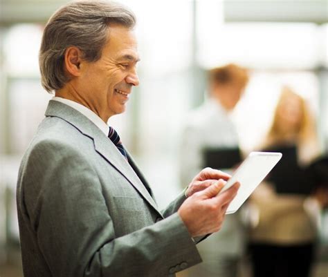 Premium Photo Businessman Holding Digital Tablet