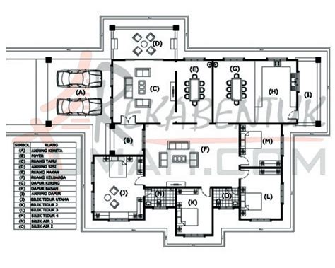 2 petak luas plan rumah : Plan Rumah 5 Bilik Tidur Setingkat - Design Rumah Terkini