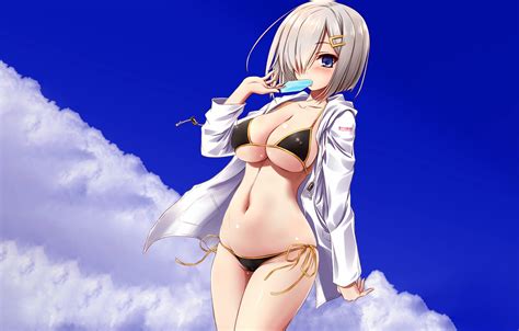 Wallpaper Girl Sexy Boobs Anime Beautiful Pretty Erotic Breasts