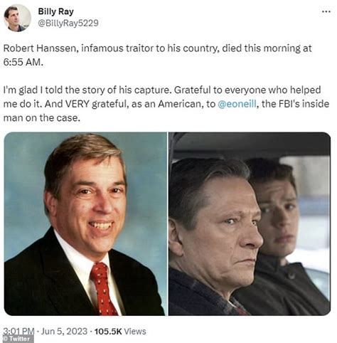 Spycatcher Who Busted Robert Hanssen Describes Him As A Narcissist With A Very Quick Temper