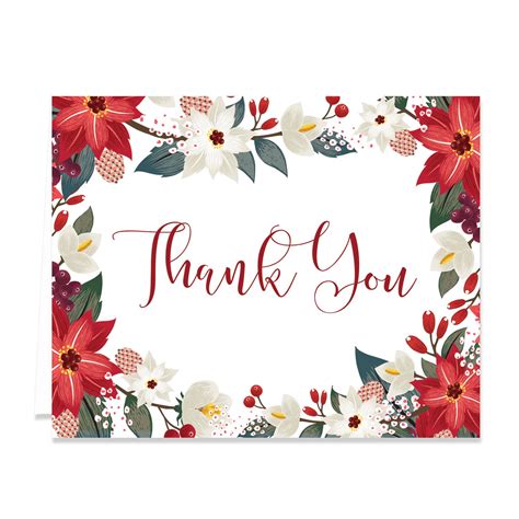 Quality thank you cards with free worldwide shipping on aliexpress. "Aurora" Floral Holiday Thank You Card - Digibuddha