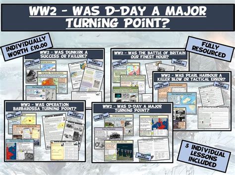 Ks3 World War 2 Turning Points Bundle Teaching Resources