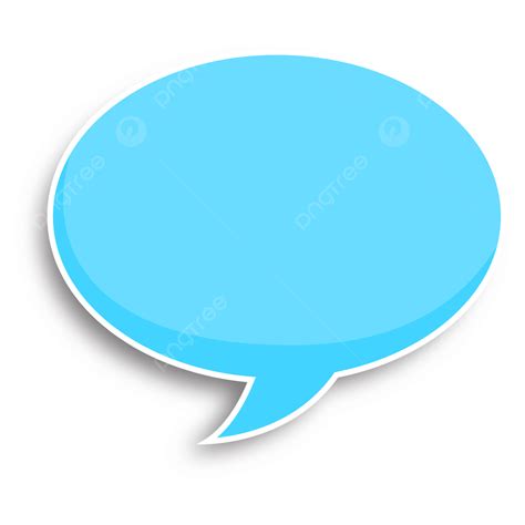 Simple Speech Bubble With Blue Color Clipart Design Speech Bubble