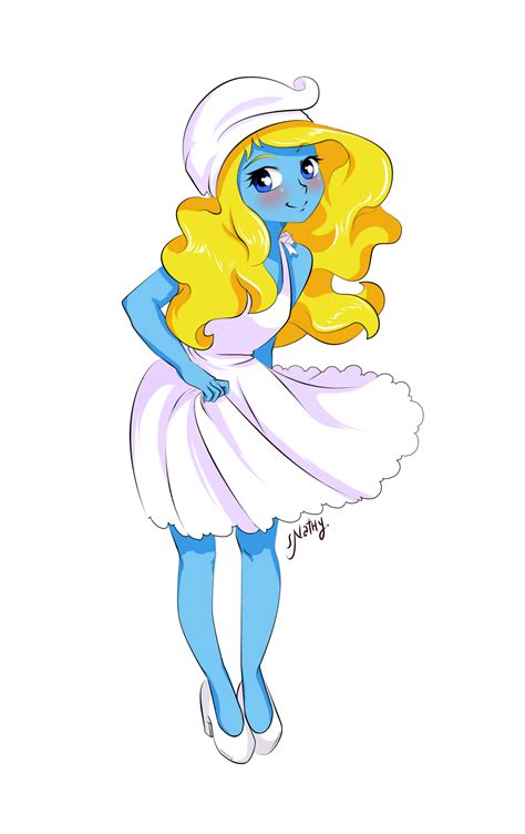 Smurfette By Naty Ilustrada On Deviantart