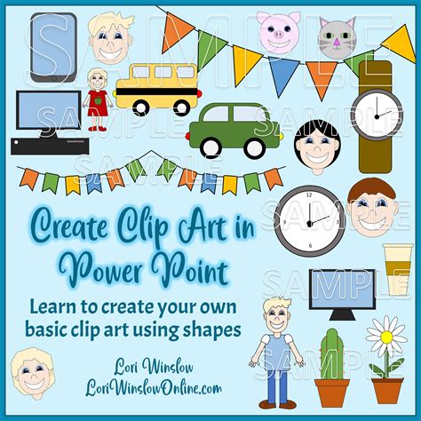 Create Clip Art In Power Point Basic Designs Lori Winslow