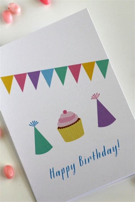 Birthday card templates for you to design your own birthday cards to print, add a personalized message and print for free. Free Printable Blank Birthday Cards | Catch My Party ...