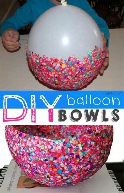 Diy Balloon Bowls Diy Crafts For Kids Easy Diy Crafts Diy For Kids