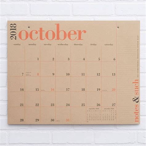 2018 2019 Great Big Calendar Desk Paper Source Big Calendar