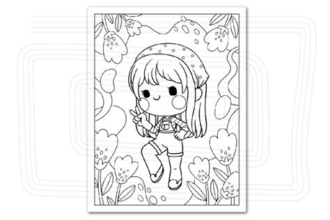 Cute Girls Vol3 Coloring Pages Crella