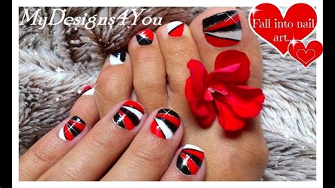 It is sometimes tempting to pick wild, bright, outlandish colors when you go for a new manicure because they are pretty and easily noticeable; Geometric Nail Art For Short Nails | Red Nails | Black and ...
