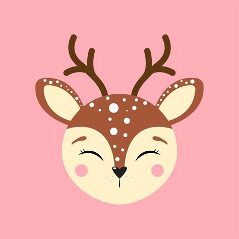 Cute Portrait Of A Baby Deer T Shirt Print Poster Logo For Childrens
